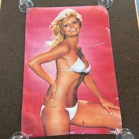 Loni Anderson WHITE BIKINI POSTER VINTAGE 1980's WKRP - Picture 2 of 9
